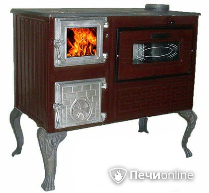 Отопительно-варочная печь МастерПечь ПВ-06 с духовым шкафом, 7.5 кВт в Кургане